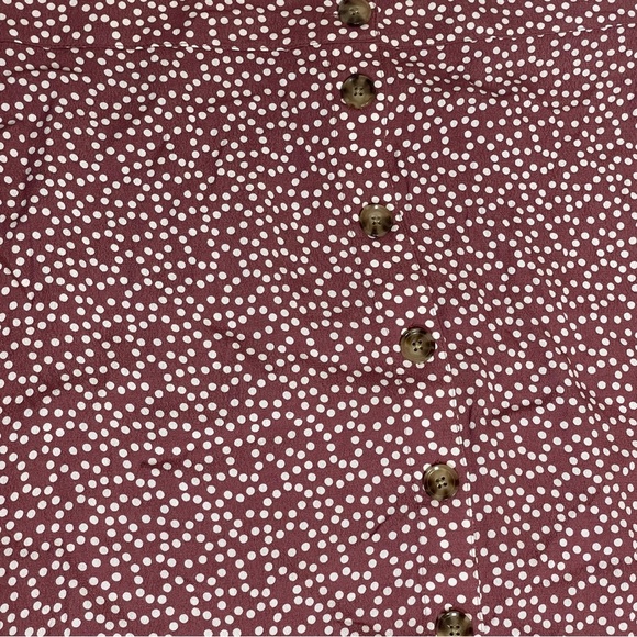 Express Mauve Midi Polka Dot Skirt Women’s size XL - Picture 3 of 8